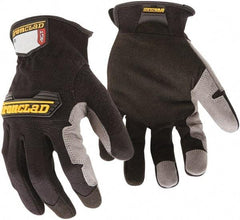 ironCLAD - Size S (7-8) Synthetic Leather Anti-Vibration/Impact Protection Work Gloves - For General Purpose, Uncoated, Slip-On Cuff, Full Fingered, Gray, Paired - Benchmark Tooling