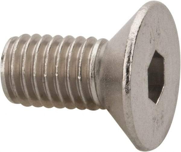 Value Collection - M8x1.25 Metric Coarse Hex Socket Drive, 90° Flat Screw - Grade 316 & Austenitic A4 Stainless Steel, Fully Threaded, 16mm OAL - Benchmark Tooling