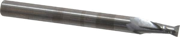 OSG - 9/64", 9/32" LOC, 3/16" Shank Diam, 2" OAL, 2 Flute, Solid Carbide Square End Mill - Single End, Uncoated, Spiral Flute, 30° Helix, Centercutting, Right Hand Cut, Right Hand Flute, Series 412 - Benchmark Tooling