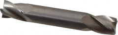 OSG - 7/16", 9/16" LOC, 7/16" Shank Diam, 2-3/4" OAL, 4 Flute, Solid Carbide Square End Mill - Double End, Uncoated, Spiral Flute, 30° Helix, Right Hand Cut, Right Hand Flute, Series 424 - Benchmark Tooling