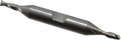 OSG - 5/32", 7/16" LOC, 3/8" Shank Diam, 3-1/8" OAL, 2 Flute, Solid Carbide Square End Mill - Double End, Uncoated, Spiral Flute, 30° Helix, Centercutting, Right Hand Cut, Right Hand Flute, Series 442 - Benchmark Tooling