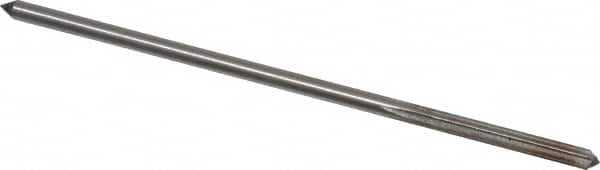 Interstate - 1/8" High Speed Steel Chucking Reamer - Straight Flute, 0.119" Straight Shank, 7/8" Flute Length, 3-1/2" OAL - Benchmark Tooling