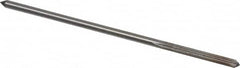 Interstate - 1/8" High Speed Steel Chucking Reamer - Straight Flute, 0.119" Straight Shank, 7/8" Flute Length, 3-1/2" OAL - Benchmark Tooling