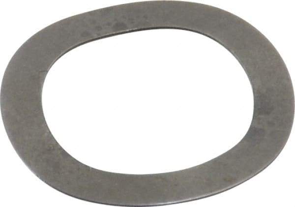 Gardner Spring - 0.35" ID x 0.492" OD, Grade 1074-1095 Steel Wave Disc Spring - 0.007" Thick, 0.035" Overall Height, 0.02" Deflection, 4 Lb at Deflection - Benchmark Tooling