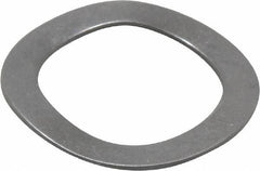 Gardner Spring - 0.44" ID x 0.618" OD, Grade 1074-1095 Steel Wave Disc Spring - 0.008" Thick, 0.04" Overall Height, 0.025" Deflection, 4 Lb at Deflection - Benchmark Tooling