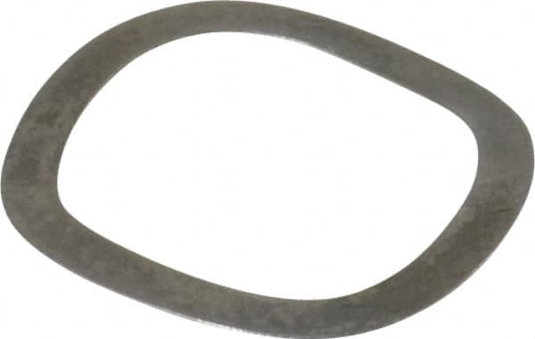 Gardner Spring - 0.719" ID x 0.925" OD, Grade 1074 Steel Wave Disc Spring - 0.01" Thick, 0.066" Overall Height, 0.033" Deflection, 7.5 Lb at Deflection - Benchmark Tooling