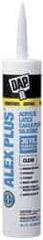 DAP - 10.1 oz Cartridge Clear Acrylic & Latex Caulk - -20 to 180°F Operating Temp, 30 min Tack Free Dry Time - Benchmark Tooling