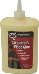 DAP - 32 oz Bottle Yellow Wood Glue - 5 to 7 min Working Time, 72 hr Full Cure Time, Bonds to Cardboard, Fabric, Leather, Particle Board & Wood - Benchmark Tooling