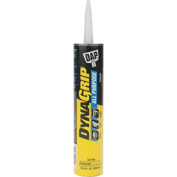 DAP - 10.3 Fluid Ounce Container, Tan, Cartridge Synthetic Latex Construction Adhesive - Service Temp from 0 to 120°F, Indoor - Benchmark Tooling