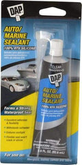 DAP - 2.8 oz Tube Clear RTV Silicone Joint Sealant - -40 to 400°F Operating Temp, 10 to 20 min Tack Free Dry Time, 24 hr Full Cure Time - Benchmark Tooling