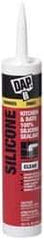 DAP - 10.1 oz Tube Clear RTV Silicone Joint Sealant - -40 to 400°F Operating Temp, 10 to 25 min Tack Free Dry Time, 24 hr Full Cure Time - Benchmark Tooling