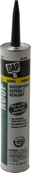 DAP - 10.1 oz Cartridge Black Asphalt Joint Sealant - -40 to 180°F Operating Temp - Benchmark Tooling