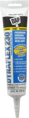 DAP - 5.5 oz Tube White Acrylic & Latex Caulk - -30 to 180°F Operating Temp, 30 min Tack Free Dry Time - Benchmark Tooling