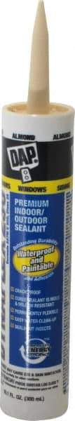 DAP - 10.1 oz Cartridge Off-White Acrylic & Latex Caulk - -30 to 180°F Operating Temp, 30 min Tack Free Dry Time - Benchmark Tooling