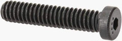 Made in USA - 1/4-20 UNC Hex Socket Drive, Low Socket Cap Screw - Grade 4037 Alloy Steel, Black Oxide Finish, Fully Threaded, 1-1/4" Length Under Head - Benchmark Tooling