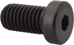 Made in USA - 1/2-13 UNC Hex Socket Drive, Low Socket Cap Screw - Grade 4037 Alloy Steel, Black Oxide Finish, Fully Threaded, 1" Length Under Head - Benchmark Tooling