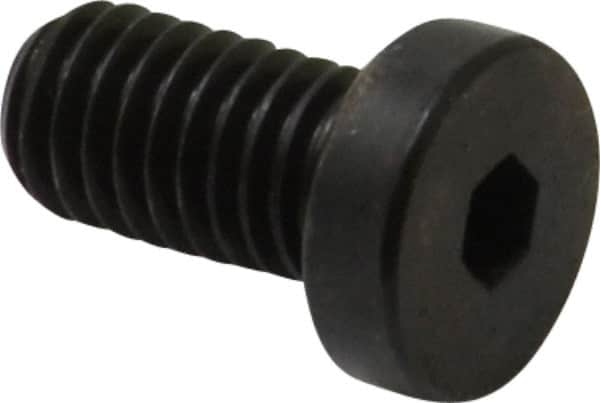 Made in USA - #10-32 UNF Hex Socket Drive, Low Socket Cap Screw - Grade 4037 Alloy Steel, Black Oxide Finish, Fully Threaded, 3/8" Length Under Head - Benchmark Tooling
