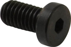 Made in USA - #10-32 UNF Hex Socket Drive, Low Socket Cap Screw - Grade 4037 Alloy Steel, Black Oxide Finish, Fully Threaded, 3/8" Length Under Head - Benchmark Tooling