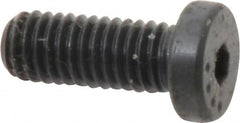 Made in USA - #10-32 UNF Hex Socket Drive, Low Socket Cap Screw - Grade 4037 Alloy Steel, Black Oxide Finish, Fully Threaded, 1/2" Length Under Head - Benchmark Tooling