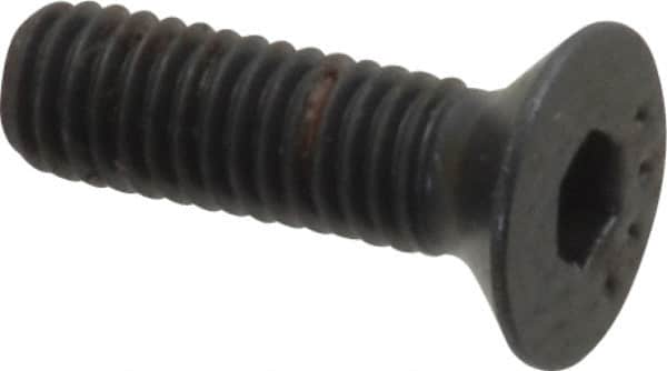 Made in USA - M3x0.50 Metric Coarse Hex Socket Drive, 90° Flat Head Socket Cap Screw - Grade 10.9 Alloy Steel, Black Oxide Finish, Fully Threaded, 10mm Length Under Head - Benchmark Tooling