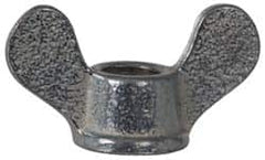 Value Collection - 5/16-18 UNC, Zinc Plated, Steel Standard Wing Nut - Grade 1015-1025, 1-1/2" Wing Span, 3/4" Wing Span, 5/8" Base Diam - Benchmark Tooling