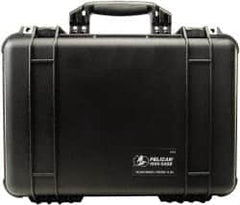 Pelican Products, Inc. - 14-1/16" Wide x 6-15/16" High, Clamshell Hard Case - Black, Polypropylene - Benchmark Tooling