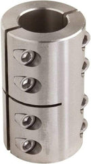 Climax Metal Products - 7/8" Inside x 1-5/8" Outside Diam, Two Piece Rigid Coupling without Keyway - 2-1/2" Long - Benchmark Tooling