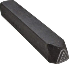 Made in USA - 3/16 Inch Character Size, 37 within a Triangle, Code Stamp - Steel - Benchmark Tooling