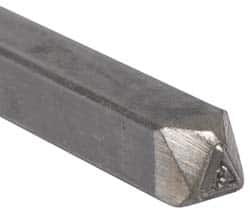 Made in USA - 3/16 Inch Character Size, 43 within a Triangle, Code Stamp - Steel - Benchmark Tooling