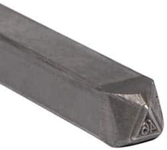 Made in USA - 3/16 Inch Character Size, 46 within a Triangle, Code Stamp - Steel - Benchmark Tooling