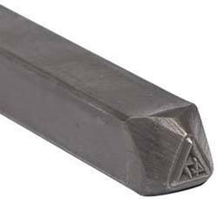 Made in USA - 3/16 Inch Character Size, 47 within a Triangle, Code Stamp - Steel - Benchmark Tooling