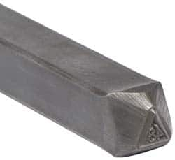 Made in USA - 3/16 Inch Character Size, 48 within a Triangle, Code Stamp - Steel - Benchmark Tooling