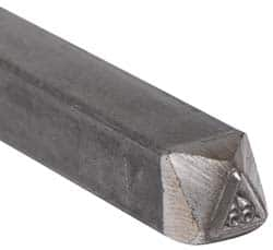 Made in USA - 3/16 Inch Character Size, 66 within a Triangle, Code Stamp - Steel - Benchmark Tooling