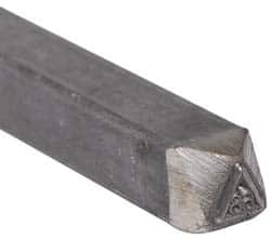 Made in USA - 3/16 Inch Character Size, 68 within a Triangle, Code Stamp - Steel - Benchmark Tooling