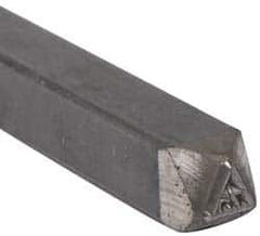 Made in USA - 3/16 Inch Character Size, 75 within a Triangle, Code Stamp - Steel - Benchmark Tooling