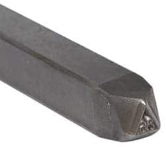 Made in USA - 3/16 Inch Character Size, 86 within a Triangle, Code Stamp - Steel - Benchmark Tooling