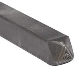 Made in USA - 1/4 Inch Character Size, 87 within a Triangle, Code Stamp - Steel - Benchmark Tooling