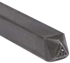 Made in USA - 1/4 Inch Character Size, 90 within a Triangle, Code Stamp - Steel - Benchmark Tooling