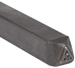 Made in USA - 3/16 Inch Character Size, 95 within a Triangle, Code Stamp - Steel - Benchmark Tooling