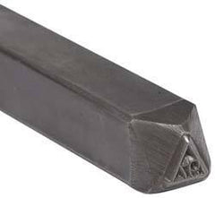 Made in USA - 3/16 Inch Character Size, 97 within a Triangle, Code Stamp - Steel - Benchmark Tooling