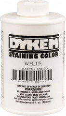 Dykem - 8 Ounce White Staining Color - Brush in Cap Container - Benchmark Tooling