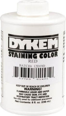 Dykem - 8 Ounce Red Staining Color - Brush in Cap Container - Benchmark Tooling