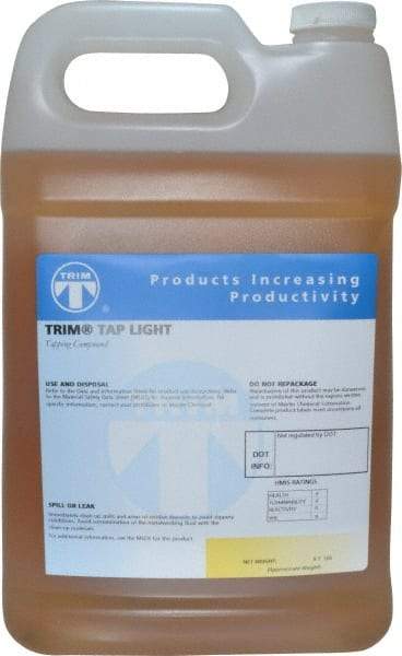 Master Fluid Solutions - Trim Tap Light, 1 Gal Bottle Tapping Fluid - Straight Oil, For Broaching, Gear Cutting, Gundrilling, Milling, Reaming, Sawing, Shaving, Threading - Benchmark Tooling