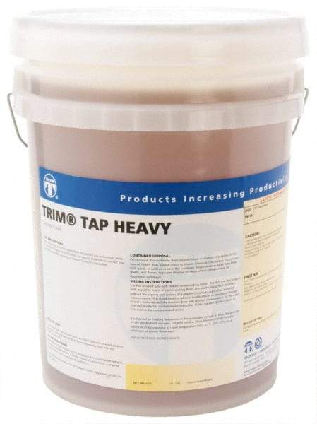 Master Fluid Solutions - Trim Tap Heavy, 5 Gal Pail Tapping Fluid - Straight Oil, For Reaming, Threading - Benchmark Tooling