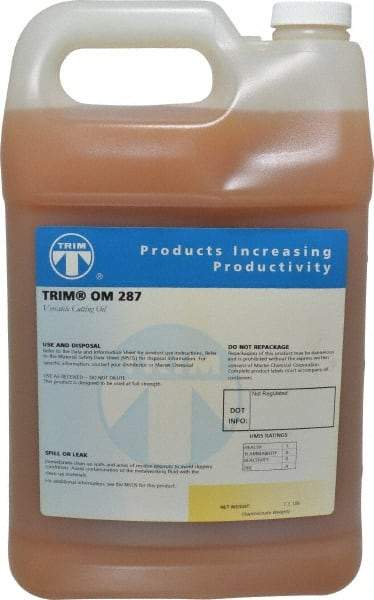 Master Fluid Solutions - Trim OM 287, 1 Gal Bottle Cutting Fluid - Straight Oil, For Machining - Benchmark Tooling