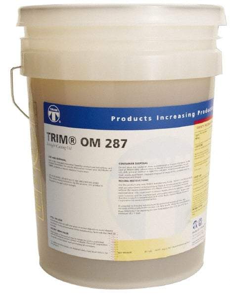 Master Fluid Solutions - Trim OM 287, 5 Gal Pail Cutting Fluid - Straight Oil, For Machining - Benchmark Tooling