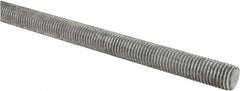 Made in USA - 3/4-10 UNC (Coarse), 2' Long, Low Carbon Steel Threaded Rod - Hot-Dipped Galvanized Finish, Right Hand Thread - Benchmark Tooling