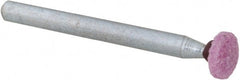 Grier Abrasives - 7/32 x 3/32" Head Diam x Thickness, B74, Wheel Tapered Edge, Aluminum Oxide Mounted Point - Benchmark Tooling