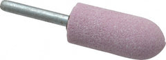 Grier Abrasives - 7/8" Head Diam x 2" Thickness, A11, Pointed Tree End, Aluminum Oxide Mounted Point - Benchmark Tooling