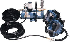 Allegro - Size Adjustable, SAR System - Full Facepiece Headgear, Replacement Window, Use for Industrial & Painting - Benchmark Tooling